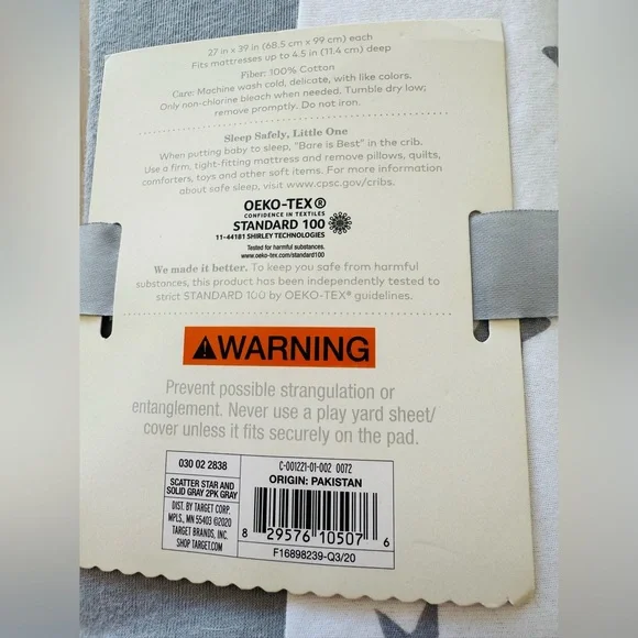 Cloud Island Fitted Sheets for Play-Yard / 2 Pack
(New never used) - Picture 3 of 7